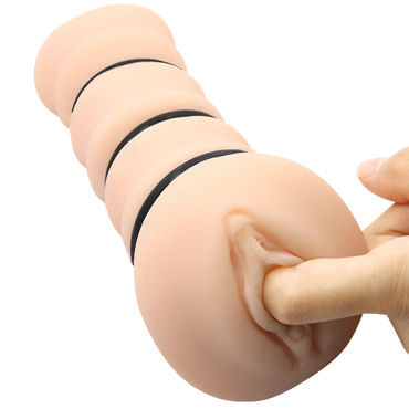 Мастурбатор-вагина с утягивающими кольцами Flesh 3D" - Мастурбатор-вагина с утягивающими кольцами Flesh 3D"