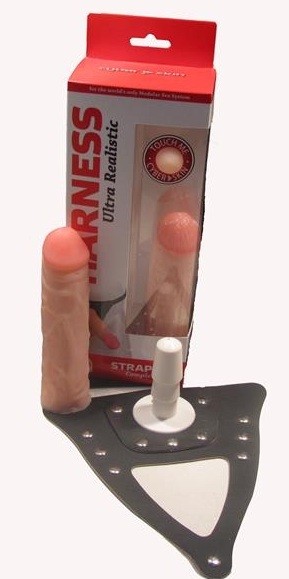 Насадка для страпона Харнесс гелевая купить со скидкой в секс шопе  Страпоны  Отдельно насадки