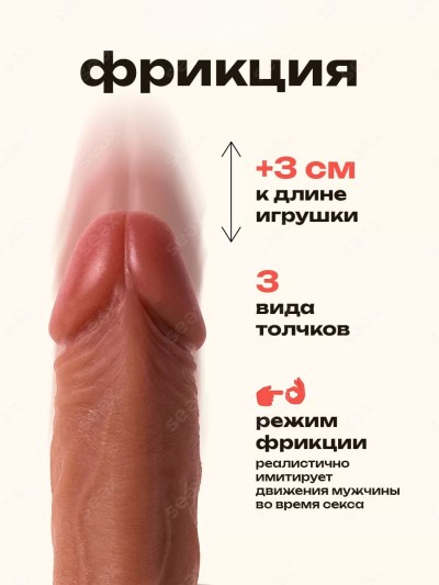 Реалистичный вибратор Студент L 23 см, D 4 см - Водонепроницаемая реалистичная игрушка
