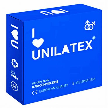 Презервативы "Unilatex Natural Plain" 3 шт - классические презервативы