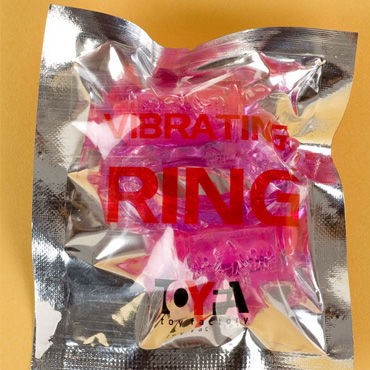 Эрекционное кольцо с вибропулей "ToyFa" - Эрекционное кольцо с вибропулей "ToyFa", розовое