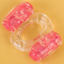 Эрекционное кольцо с вибропулей "ToyFa" прозрачное