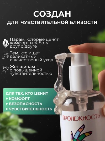 Гель-смазка интимная на водной основе с пантенолом и алоэ 250мл - Натуральный лубрикант 250 мл рядом с листом алоэ вера