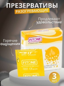 Презервативы разогревающие FitOne Hot Эффект Premium 3шт.