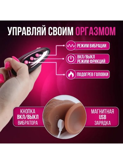 Реалистичный вибратор David L 22 см, D 3,9 см - Упаковка реалистичного вибратора David