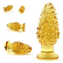 Анальная пробка "Шишка" стекло 