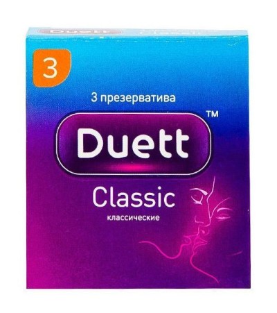 Презервативы DUETT classic 3 шт - Презервативы DUETT classic 3 шт &mdash; лучший выбор в секс-шопе 'Без Комплексов' in Волгограде