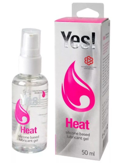 Густая силиконовая смазка Yes Heart 50 мл с эффектом возбуждения - Густая силиконовая смазка Yes Heart 50 мл - вид флакона