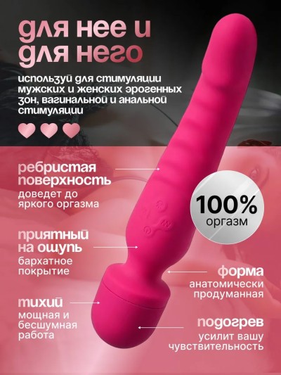 Многофункциональный двусторонний вибратор микрофон - Дисплей управления вибратором — удобно переключать режимы и регулировать интенсивность