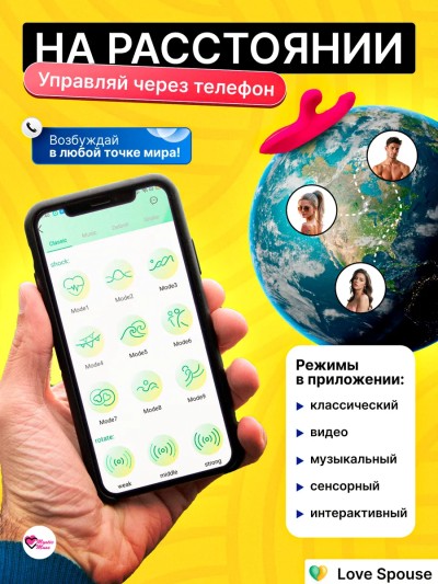 Вибратор кролик с удаленным управлением - Женский вибратор-кролик из медицинского силикона большой план