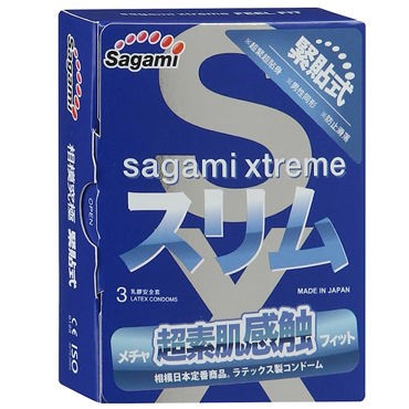 Презервативы "Sagami Xtreme Feel Fit" 3 шт. - Презервативы "Sagami Xtreme Feel Fit"
