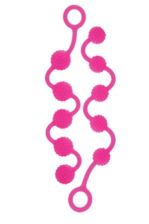 Набор анальных цепочек - SE-1322-10-3 Набор анальных цепочек Posh Silicone “O” Beads розовый1.jpg