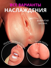 Мастурбатор реалистичный 3 в 1 Fransys