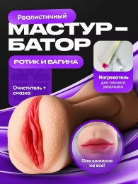 Мастурбатор для мужчин ротик и вагина