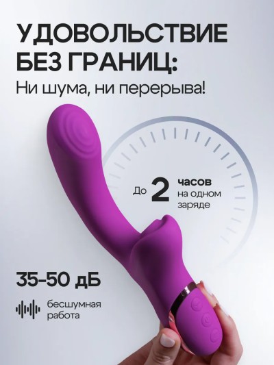 Вибратор кролик вакуумно-волновой - Вибратор кролик вакуумно-волновой с 20 режимами стимуляции