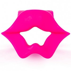 Эрекционное вибро-кольцо в виде губ, розовое
