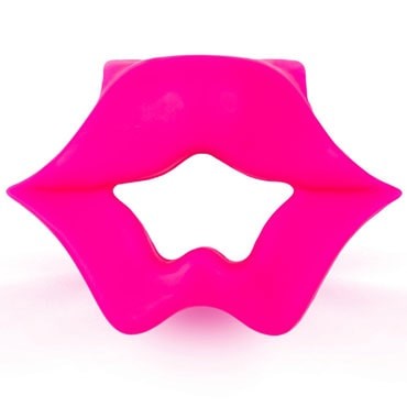 Эрекционное вибро-кольцо в виде губ, розовое - Эрекционное кольцо в виде губ, розовое