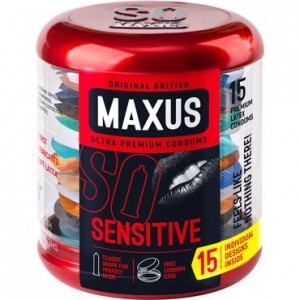 Презервативы ультратонкие MAXUS Sensitive №15 с кейсом